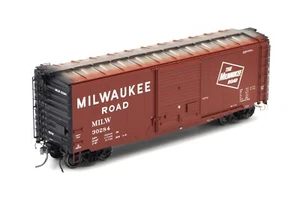 Tangent HO Milwaukee Road PS-1 40' 9' Door Box Car MILW #30284 - Picture 1 of 9