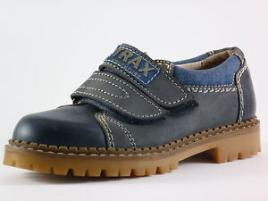 Just for You Boys' Loafers 31 Blue Nubuck/Leather New