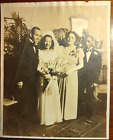 Original 1920's 8 x 10 Sepia African American Wedding Photograph