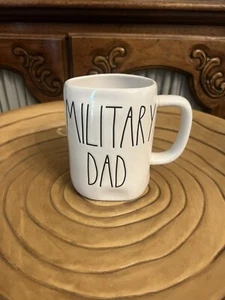 Rae Dunn MILITARY DAD Ceramic Mug Large Long Letters - Picture 1 of 4
