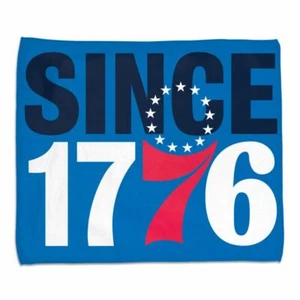 PHILADELPHIA 76ERS "SINCE 1776" 15"X18" RALLY TOWEL NBA LICENSED WINCRAFT - Picture 1 of 1