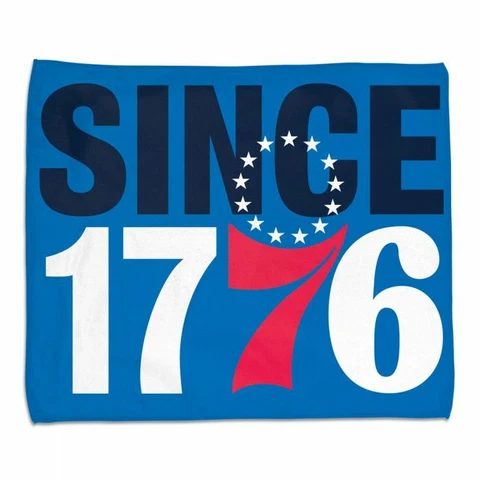 PHILADELPHIA 76ERS "SINCE 1776" 15"X18" RALLY TOWEL NBA LICENSED WINCRAFT Cover