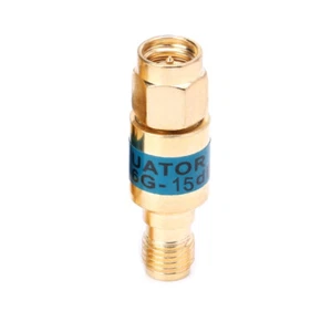 Golden 2W SMA JK Male to Female RF Coaxial Attenuator 6GHz 50ohm 15dB Connector - Picture 1 of 8