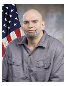 Foto ritratto 8x10 politico John Fetterman 2019 su 8,5" x 11" - Foto 1 di 1