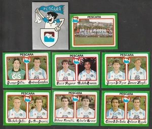 LOTTO DI 8 FIGURINE FLASH EUROFLASH CALCIOFLASH 90 1989-90 PESCARA NUOVE - Picture 1 of 1