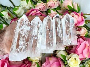 Crackle Clear Quartz Tower - Generatore di Quarzo Crackle - Quarzo Extra Trasparente - Foto 1 di 10