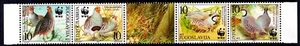 Yugoslavia 2000 Grey Partridge Bird - WWF Complete Mint MNH Set Strip SC 2479 - Picture 1 of 1
