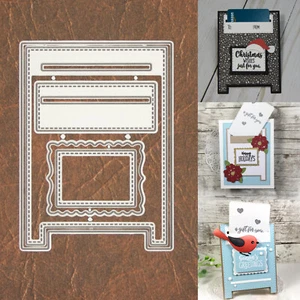 Stitched Mailbox w Slot Cutting & Embossing Dies – Special Delivery Gift Cards - Picture 1 of 6