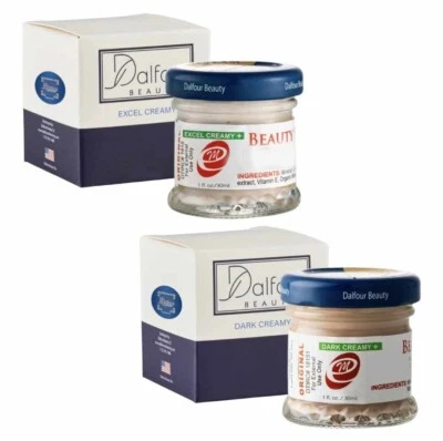 Dalfour Beauty Excel Creamy Dark Creamy Protect 30g Authentic UK Stock with BOX