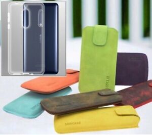 Nokia 5 Leather Case Pouch Case Incl. Transparent Case