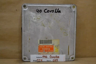 8966112490 Unidad de control del motor Toyota Corolla 1990 módulo ECU 49 9I4 Foto 1 de 4
