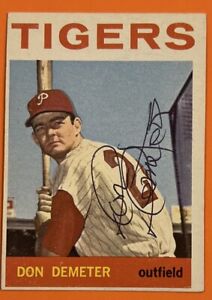 1964 Topps Don Demeter #58 - Tigers - Signed Autograph Auto (d. 2021)
