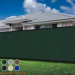 4' 5' 6' 8' Tall Outdoor Fence Privacy Screen Shade Cover Windscreen Mesh Garden - Picture 1 of 61