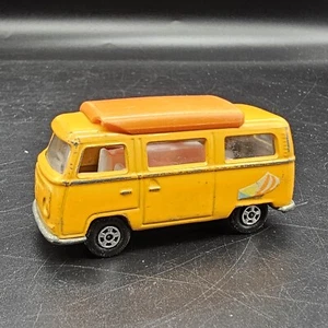 MATCHBOX SUPERFAST VOLKSWAGEN CAMPER VAN No 23 VINTAGE DIECAST 1970 ORANGE - Picture 1 of 9