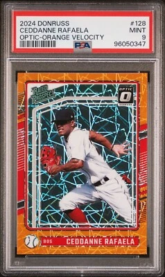 2024 Donruss - Optic Rated Prospects Orange Velocity Prizm #128 Ceddanne Rafaela - Image 1 of 2