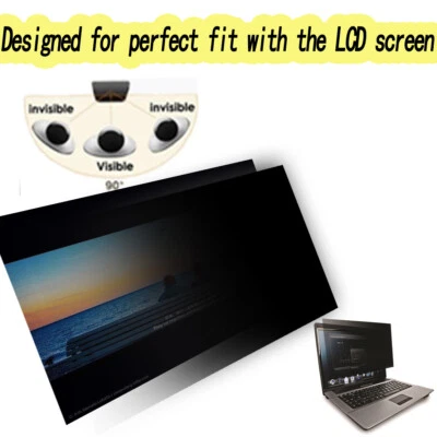 Sichtschutzfolie Laptop Computer Bildschirm Blickschutz Filter 12''13''14''15'' - Bild 1 von 4