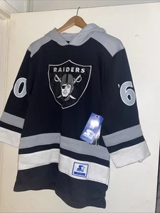 Las Vegas Raiders Starter Vintage Style Hoodie Hockey Trikot Stadium Throwback S - Bild 1 von 10