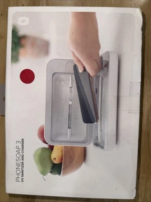 PhoneSoap 3 - Smartphone UV desinfetante e carregador - Branco claro novo - Imagem 1 de 4
