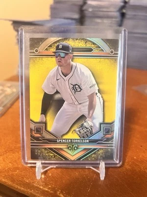 2024 Topps Triple Threads Spencer Torkelson 75/75 Citrine SP #48 Detroit Tigers - Image 1 of 4