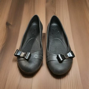Crocs Gianna Bow Ballet Flats Black Slip On 200871 Women’s Size 9 W - Bild 1 von 8