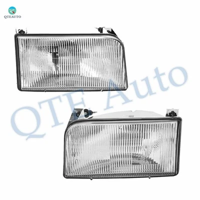 Conjunto de faros para Ford F-350 1992-1997 con bombilla halógena Foto 1 de 4