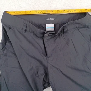 Columbia Omni Shield Pants Women Size 14 Regular Black Zip Off - Picture 1 of 10