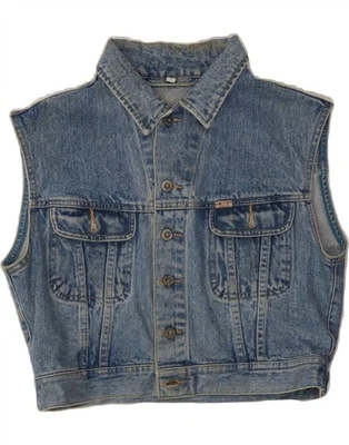 Chaleco vaquero corto Mustang para mujer Reino Unido 16 grande azul DE49 Foto 1 de 4