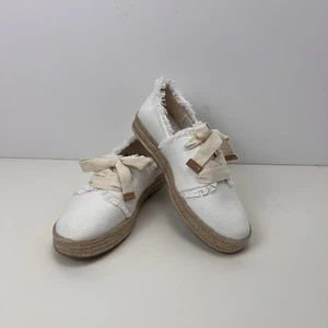 NWOT Woman's Size 10 Sneakers TOMS Carolina Lace Up Platform Espadrille Sneaker - Picture 1 of 7