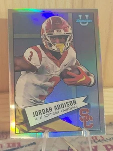 Jordan Addison 2022 Bowman Chrome U 1952 Insert Refractor #52BF-12 USC Vikings - Picture 1 of 2
