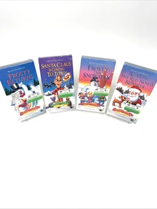 Frosty Rudolph Santa Claus Classic Christmas VHS Lot Sealed 4-Pack - New - Picture 1 of 20