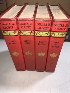 Antique Louisa May Alcott 4 Volume Collection Set – Little, Brown&Co 1919 - Imagen 1 de 5