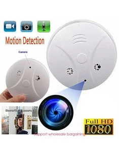1080P Camera Smoking Detector Video Recorder HD Nanny Cam Motion Detection Cam - Picture 1 of 11