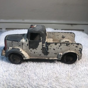 vintage!! TOOTSIE CAST toy truck white 1950s RARE antique U.S.A. Ford Tow truck - Picture 1 of 6