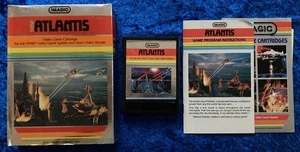 ATLANTIS VINTAGE ATARI 2600 VIDEOSPIEL mit BOX und HANDBUCH IMAGIC - Bild 1 von 2