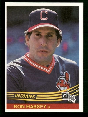 1984 Donruss #460 Ron Hassey Cleveland Indians - Image 1 of 2