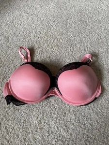Victoria's Secret 36C BH sehr sexy Push Up korallenrosa BH mit 1 Cup VS - Bild 1 von 9