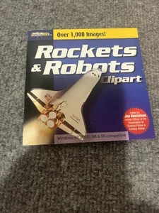 Vintage 1999 Rockets And Robots Clipart New CD ROM - Picture 1 of 2