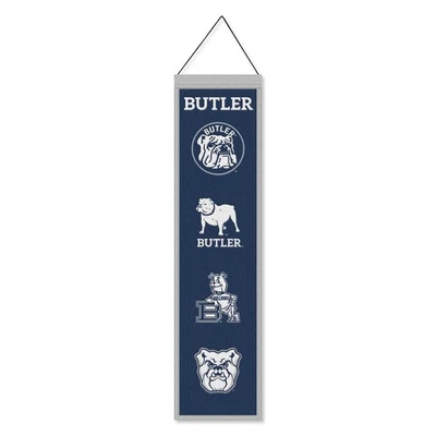 Butler Bulldogs Evolution 8x32 Inch Vertical Wool Embroidered Hanging Banner - Image 1 of 4