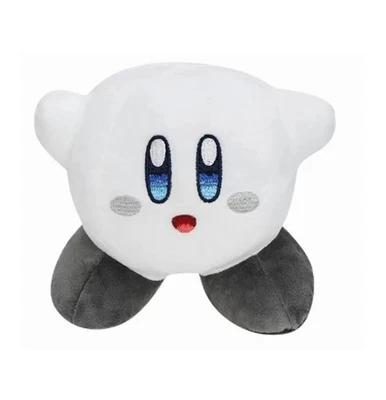 白色柯比毛绒玩具5英寸填充娃娃柔软动物孩子生日礼物 — 第 1/2 张图片