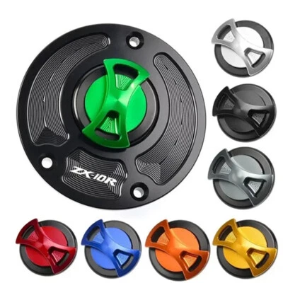 Cubierta de tapa del tanque de combustible de gasolina sin llave para Kawasaki Ninja ZX-10R 2006-2020 2018 2019 Foto 1 de 4