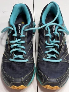 Zapatillas deportivas Reebok Zig Tech para hombre talla 8,5 azul marino tutrquesa salvajes - Imagen 1 de 9