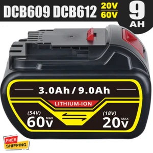 20V/60V MAX For DEWALT DCB609 FLEXVOLT 9000mAh Li-Ion DCB606C DCB606 Battery NEW - Picture 1 of 16