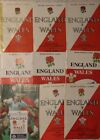 9 England V Wales Rugby Programmes 1954 1994 Bargain Bundle Job Lot Twickenham