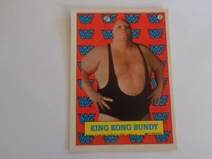 1987 Titan Sports Wrestling Sticker King Kong Bundy #12 - Picture 1 of 2