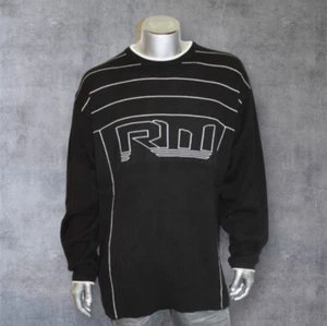 Men's Rocawear Black | White Crewneck Sweater NWT - Picture 1 of 5
