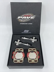 USED ONCE Speedplay Zero PAVE Stainless 53mm Spindle Road Pedals & NEW Cleats - Picture 1 of 10