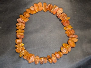 Collar pepita ámbar báltico natural vintage - Imagen 1 de 5