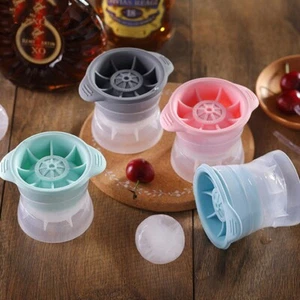 Durable Easy Ice Ball Maker Silicon Mold Blue, Grey, Pink, Green - Picture 1 of 4