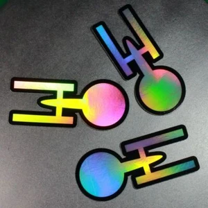 Star Trek, ENTERPRISE HOLOGRAM STICKER - Picture 1 of 10