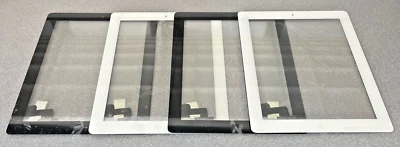 Lote de 4 lentes de cristal digitalizador de pantalla táctil para iPad 2da generación A1395 A1396 A1397 Foto 1 de 4